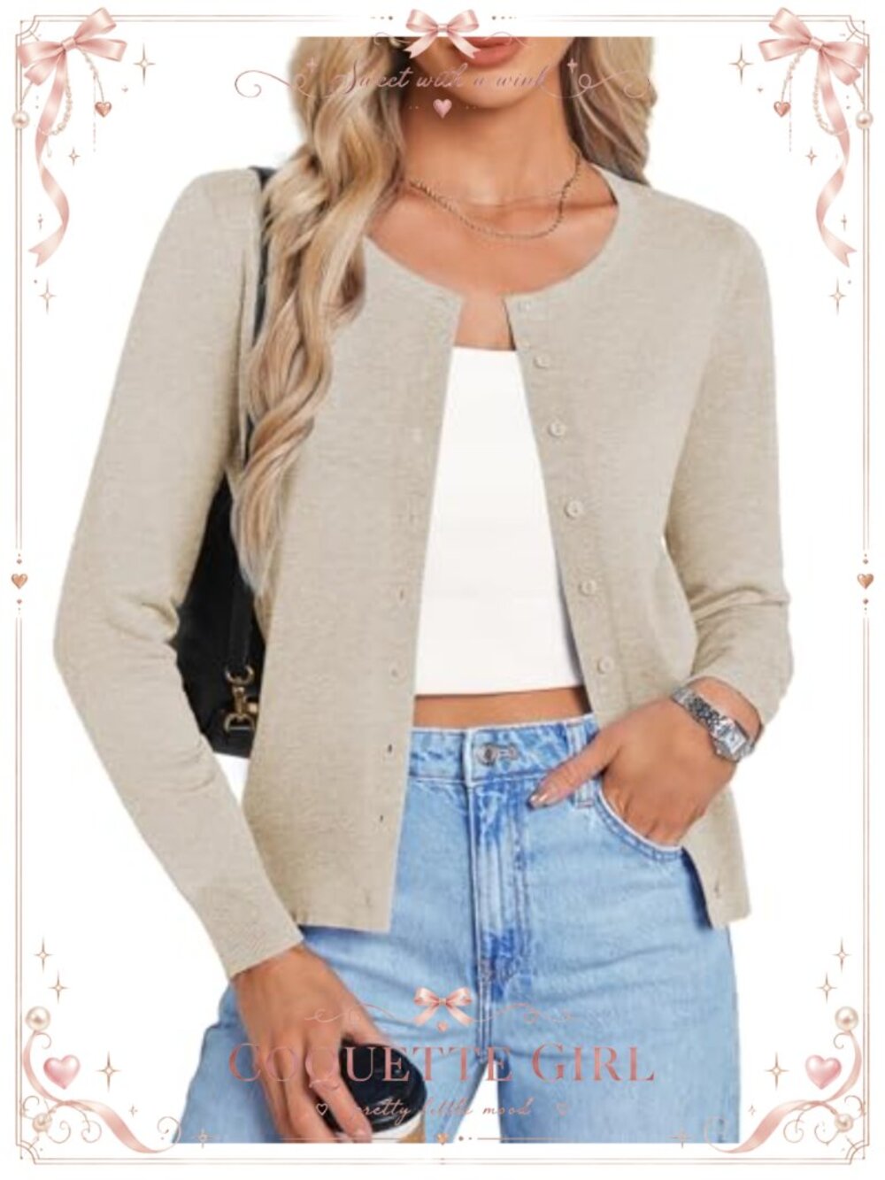 Women's Long Sleeve Button Down Knit Cardigan Sweater Shrug